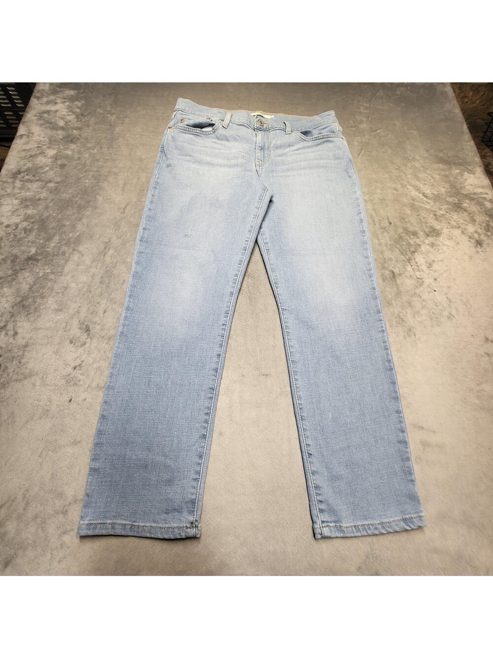 Levis Jeans Womens 31 Blue Light Wash Boyfriend Mid Rise Relaxed Stretch Pockets
